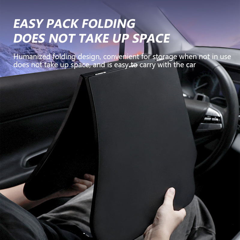 SEAMETAL Auto Eating Drinks Tray Holder Foldable Car Steering Wheel Laptop Tray Table High Stability Strong Universal