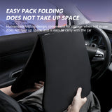 SEAMETAL Auto Eating Drinks Tray Holder Foldable Car Steering Wheel Laptop Tray Table High Stability Strong Universal