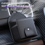 SEAMETAL Storage Box Car Airoutlet Hanging Bag Organizer Phone Holder Car Accessories PU leather Multi-functional Pocket