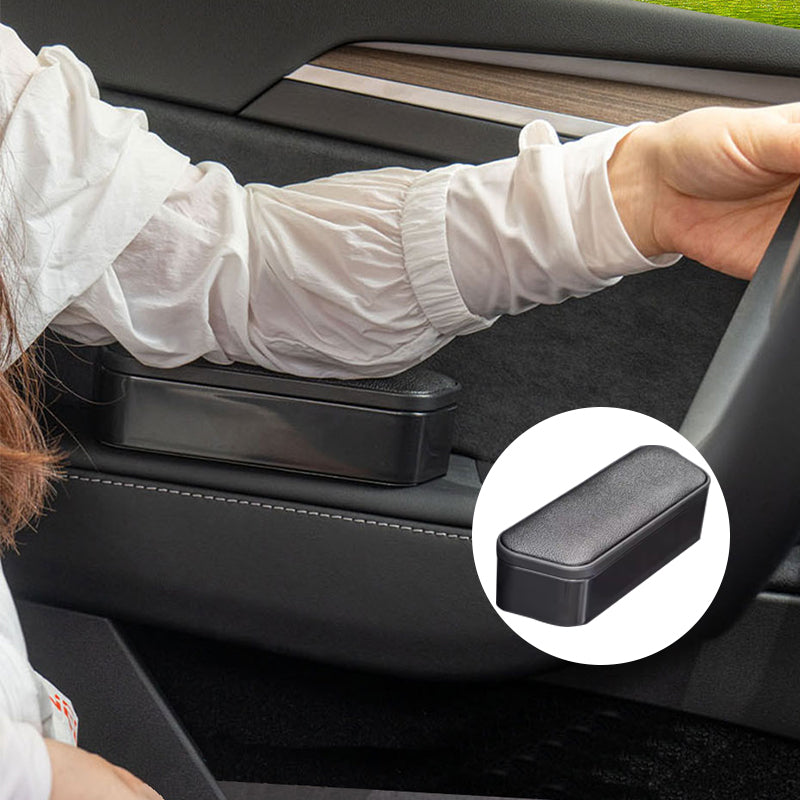 Car Armrest Support Cover, Adjustable Auto Side Door Armrest Pillow Relieve Driver Arm Fatigue, Automotive Knee Elbow Pad with Storage Box