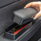 Car Armrest Support Cover, Adjustable Auto Side Door Armrest Pillow Relieve Driver Arm Fatigue, Automotive Knee Elbow Pad with Storage Box