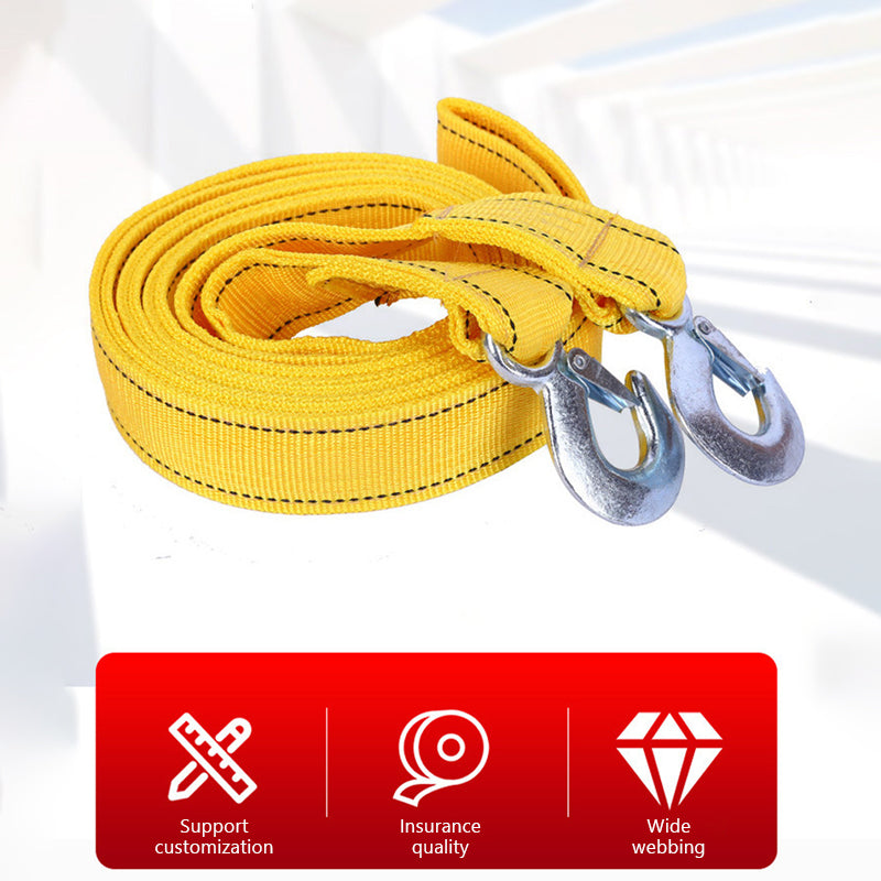 SEAMETAL Car Rescue Tow Rope Towing Rope Off-road Vehicle Sedan SUV Tow Rope Car Tools Tow Rope Hook