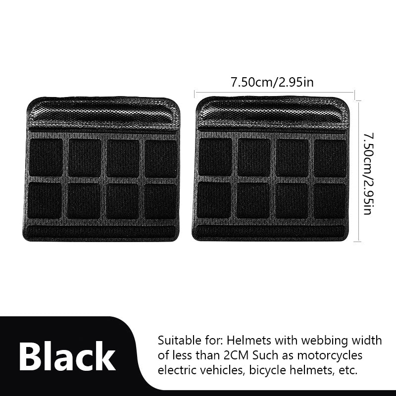 bike helmet foam pads Helmet Chin Pad Foam Pads Set Chin Strap Padding Replacement Universal For Bicycle Motorcycle 2pcs