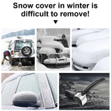 Ice Scraper for Car Windows, No-Scratch Foam Brush Ice Removal Tool for Window and Windshield