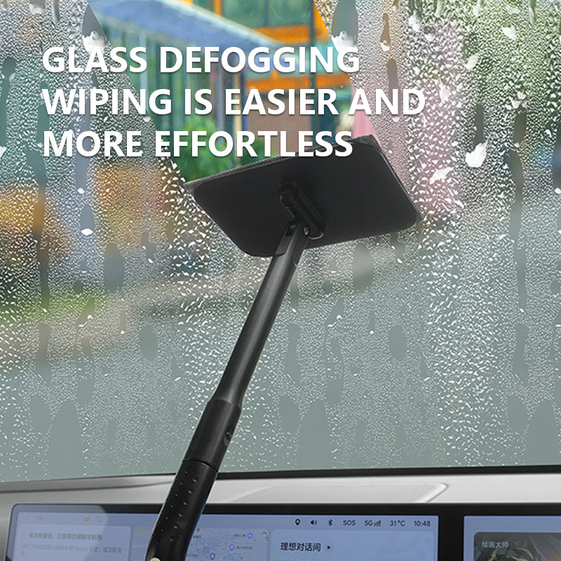 SEAMETAL Car Front Windshield Defogging Brush Velcro Cleaning Dust Duster Wiping Detachable Washable Car Sweeping Dust