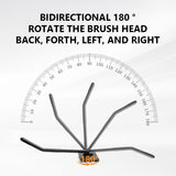 SEAMETAL Car Front Windshield Defogging Brush Velcro Cleaning Dust Duster Wiping Detachable Washable Car Sweeping Dust