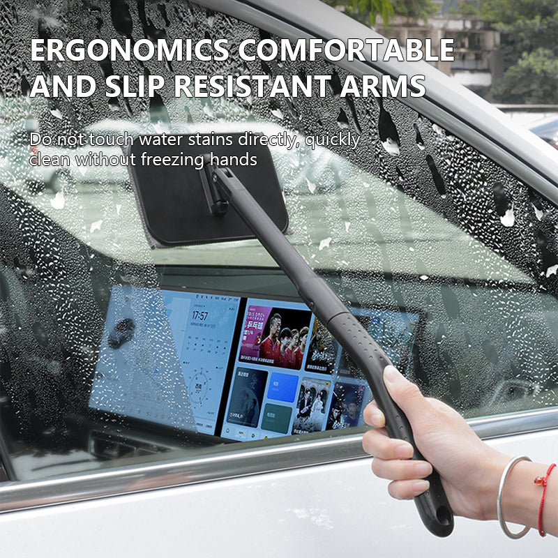 SEAMETAL Car Front Windshield Defogging Brush Velcro Cleaning Dust Duster Wiping Detachable Washable Car Sweeping Dust