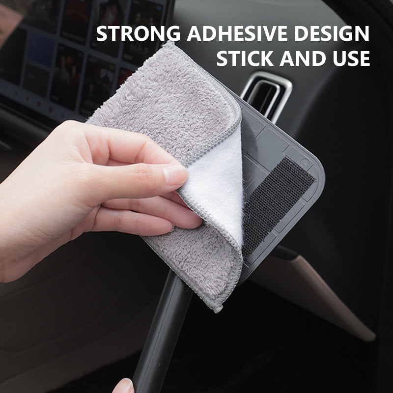 SEAMETAL Car Front Windshield Defogging Brush Velcro Cleaning Dust Duster Wiping Detachable Washable Car Sweeping Dust