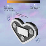 SEAMETAL LED Car Window Ambient Lamp Solar Energy Wiring Free Glowing Heart Atmosphere Neon Light