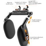 SEAMETAL Car Headrest Memory Foam Side Sleeping Pillow Adjustable Multifunctional Neck Pillow With Dual Hook Headrest