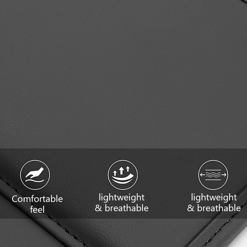 SEAMETAL Car Seat Headrest Protect Cover Storage Pocket PU Leather Durable Car Neck Pillow Case Cars Dustproof Scratch-resistant Universal