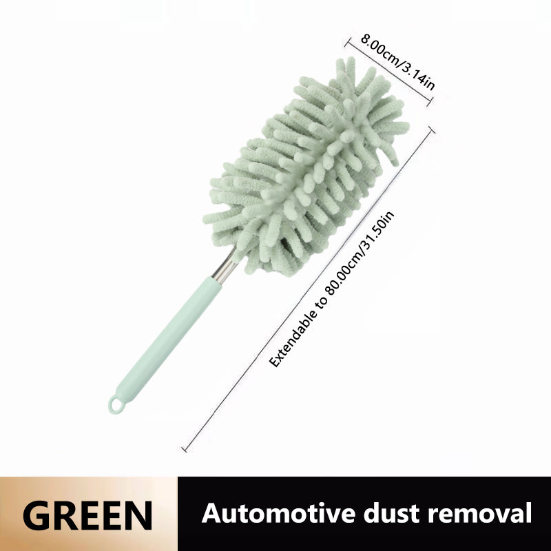 SEAMETAL Extendable Handle Feather Duster Telescopic Car Dust Brush Cobweb Brush Catcher Mites Gap Dust Car Home Cleaning Tools