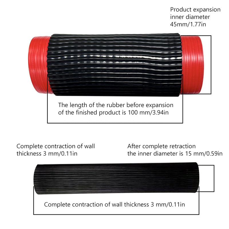 SEAMETAL Motorcycle Silicone Handlebar Cover Universal Self Shrinking Non-Slip Anti Vibration Motorcycles Grip Covers Sleeve Protector