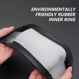 SEAMETAL Carbon Fiber Leather Car Steering Wheel Cover Anti-skid Wear Resistant Suitable Elastic Dustproof Sweat Absorbing 38cm Universal