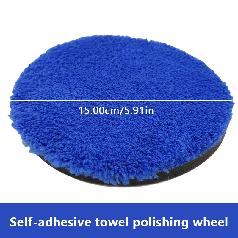 SEAMETAL 4/5/6 Inch Car Removing Wax Buffer Pads Microfiber Polishing Pad Replaceable Buffing Pads Polisher Car Wash Cleaning Pads