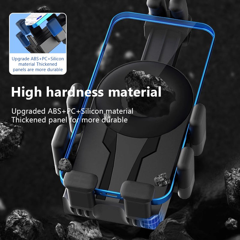 SEAMETAL Motorcycle Cell Phone Holder GPS Shockproof Smartphone Handlebar and Rearview Mirror Mount Airbag Shock Absorber Bracket