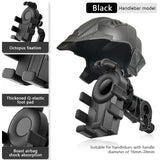 SEAMETAL Motorcycle Cell Phone Holder GPS Shockproof Smartphone Handlebar and Rearview Mirror Mount Airbag Shock Absorber Bracket