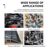 SEAMETAL Telescopic Magnetic Picker Mini Portable Magnetic Pen with Light for Picking Up Screws Nut Bolt Extendable Pickup Rod Stick