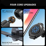 SEAMETAL Car Cup Holder Air Outlet Vent Drink Bracket Foldable Auto Drink Rack Stand Powerful Magnetic 360° Rotating Phone Mount