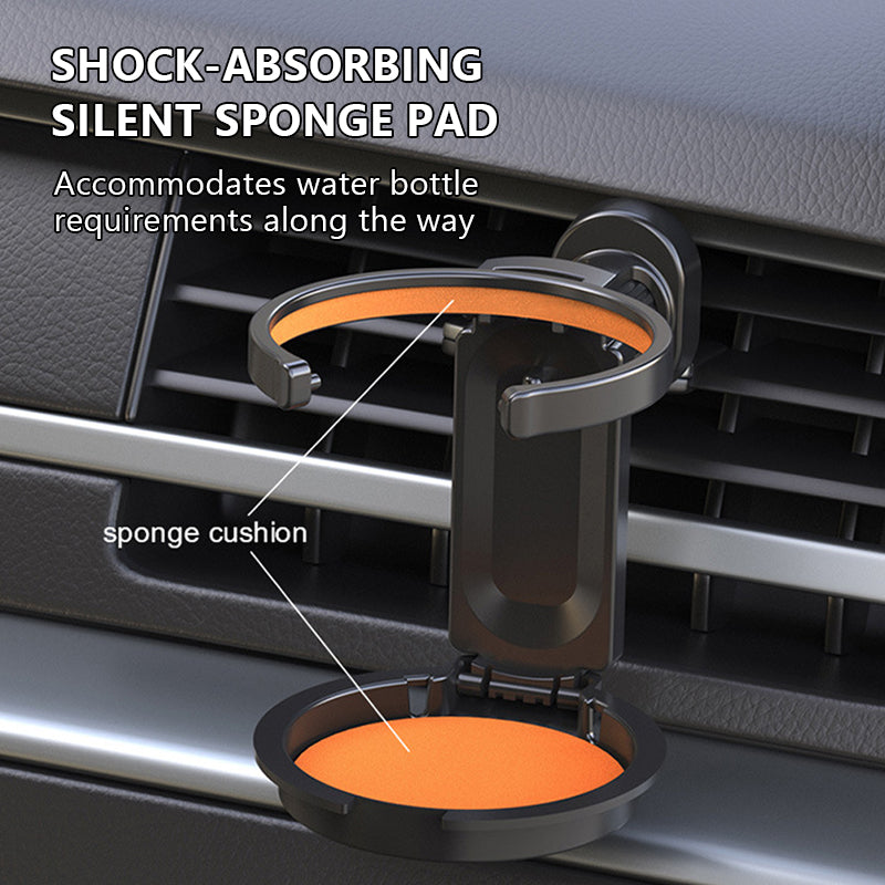 SEAMETAL Car Cup Holder Air Outlet Vent Drink Bracket Foldable Auto Drink Rack Stand Powerful Magnetic 360° Rotating Phone Mount