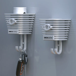 SEAMETAL Wall-mounted Key Hanger Hook Moto Cylinder Style Strong Adhesive Hook Holder Home Storage Organizer