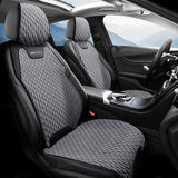 SEAMETAL Flax Car Seat Cover Front or Rear Linen Fabric Seat Cushion