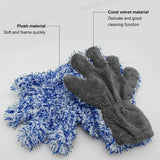 SEAMETAL Microfiber Car Wash Gloves Plush Ultra-soft Car Washing Mitt