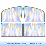 SEAMETAL Car Sunshade Titanium Silver Car Side Window Magnetic Suction Curtain