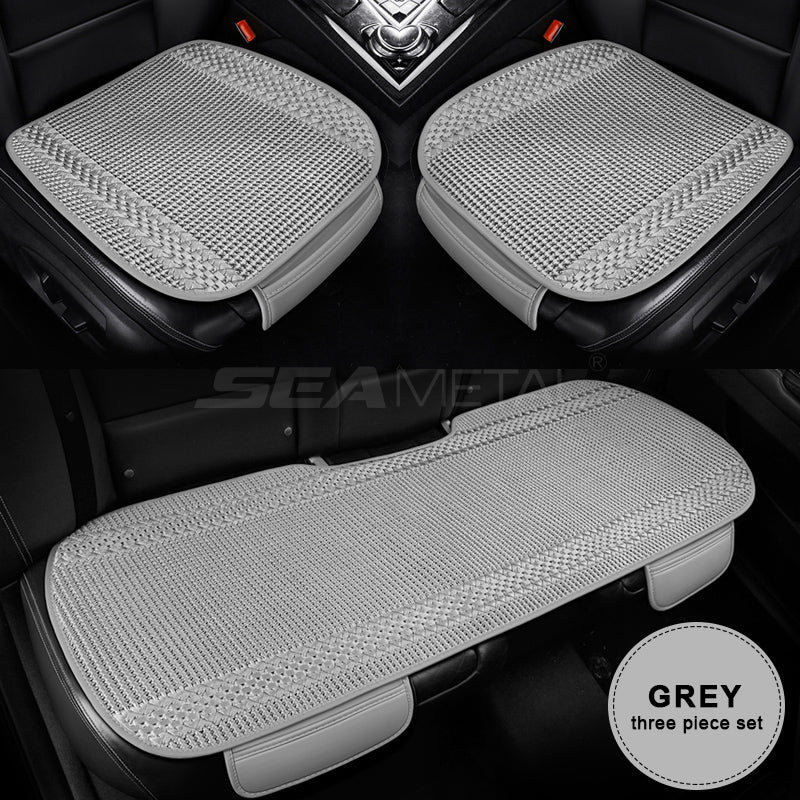 SEAMETAL Summer Car Seat Cover Ice Silk Universal Front Rear Seat Cushion Pad