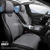 SEAMETAL Flax Car Seat Cover Front or Rear Linen Fabric Seat Cushion
