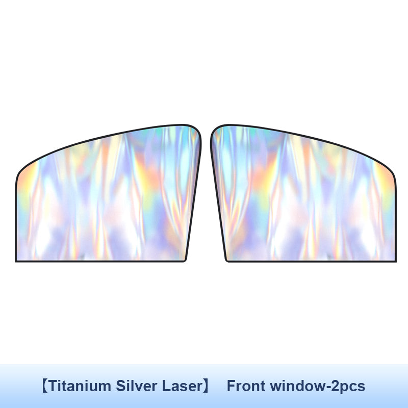 SEAMETAL Car Sunshade Titanium Silver Car Side Window Magnetic Suction Curtain