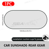 SEAMETAL Car Window Sun Shade Foldable Front Back Side Window Sunshade Cover