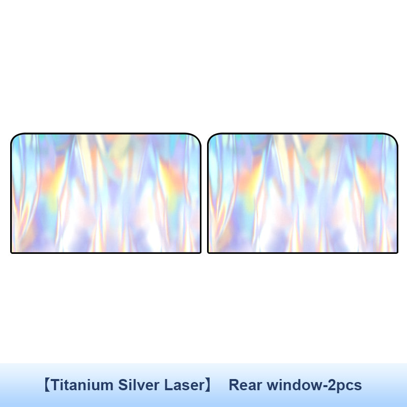 SEAMETAL Car Sunshade Titanium Silver Car Side Window Magnetic Suction Curtain