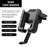 SEAMETAL Motorcycle Bicycle Phone Holder Moto Rearview Mirror Handlebar Mount