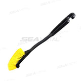 SEAMETAL Car Wheel Brush Long Handle Tire Rim Wheel Hub Cleaning Brush