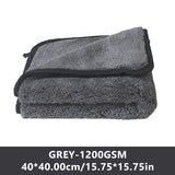 SEAMETAL Thickened Coral Fleece 1200gsm Car Cleaning Towel Super Absorbent Microfiber Cleaning Cloth Home Window Detailing Rag