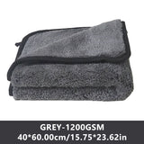 SEAMETAL Thickened Coral Fleece 1200gsm Car Cleaning Towel Super Absorbent Microfiber Cleaning Cloth Home Window Detailing Rag