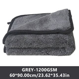 SEAMETAL Thickened Coral Fleece 1200gsm Car Cleaning Towel Super Absorbent Microfiber Cleaning Cloth Home Window Detailing Rag