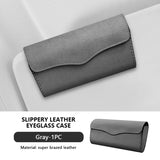 SEAMETAL Car Sun Visor Plate Glasses Case Suede Leather Car Glasses Storage Bag