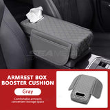SEAMETAL Universal Car Armrest Console Pad with Tissue Holder Elbow Rest Cushion