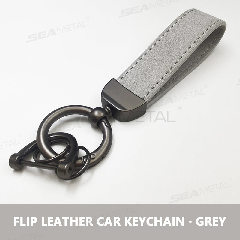 SEAMETAL Suede Metal Buckle Car Keychains Universal Key Chain