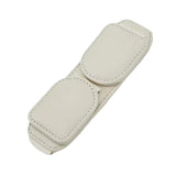 SEAMETAL Car Glasses Clip Leather Card Holder Magnetic Sun Visor Organizer