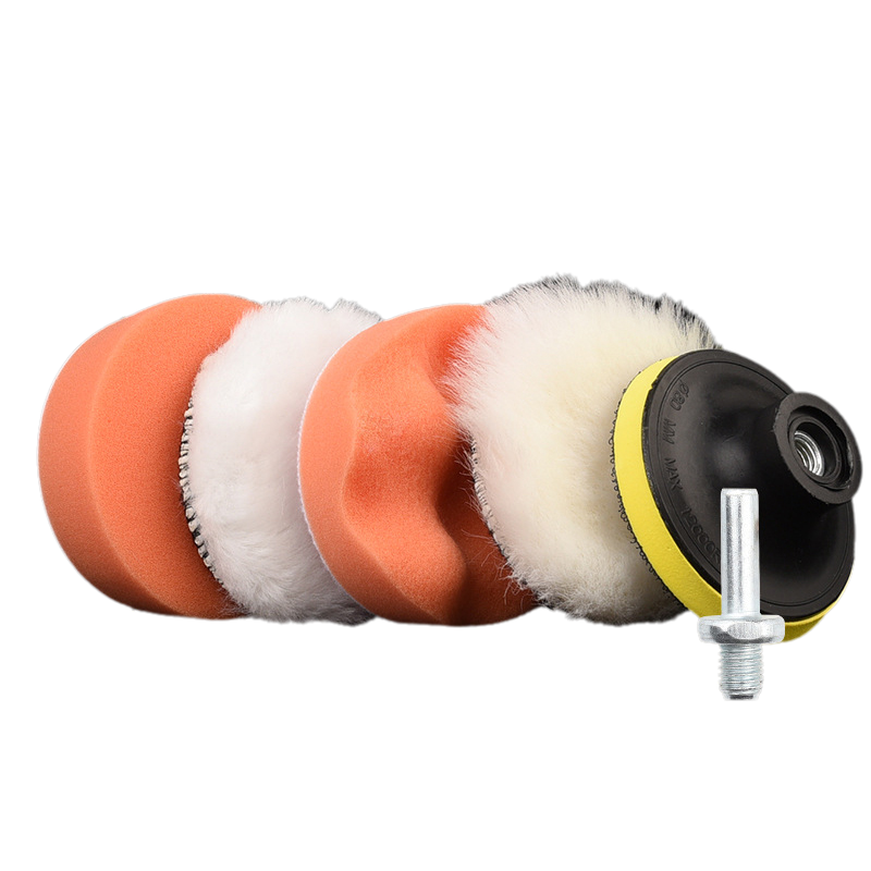 SEAMETAL 6pcs Buffing Sponge Pad Auto Buffing Waxing Sponge Car Polisher