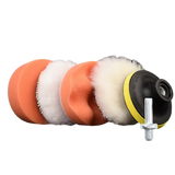 SEAMETAL 6pcs Buffing Sponge Pad Auto Buffing Waxing Sponge Car Polisher