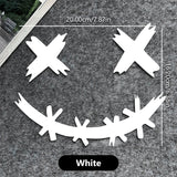 Waterproof Reflective Stickers For Motorcycle Helmet, Demon Smiling Face Decal, Auto Body Decoration, Car Sticker, Laser