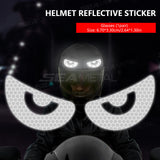 SEAMETAL Reflective Stickers Motorcycle Helmet Decal Arrows Eyes Wings Devil Horns Waterproof Night Warning Sign Exterior Parts
