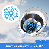 SEAMETAL Motorcycle Helmet Interior Pad Flexible Helmet Inner Silicone Pad Interior Protector Helmet Padding Motorcycle Helmet