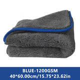 SEAMETAL Thickened Coral Fleece 1200gsm Car Cleaning Towel Super Absorbent Microfiber Cleaning Cloth Home Window Detailing Rag