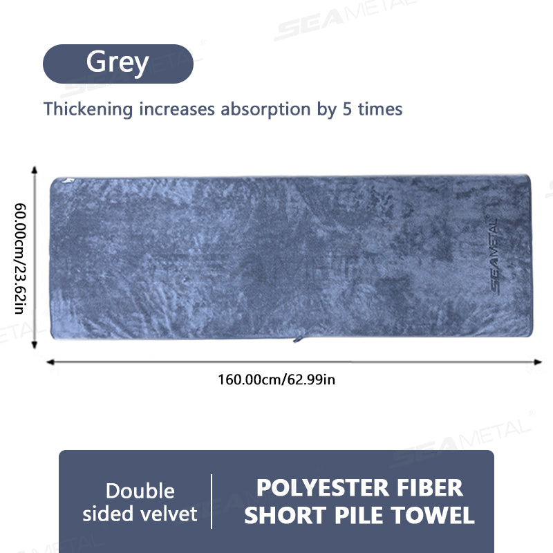 SEAMETSL 60X160CM Car Washing Towel Double Side Velvet Towel Car Drying Towel