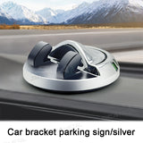 SEAMETAL Dashboard Car Mobile Phone Holder - Car Center Console Navigation - Parking Number Plate
